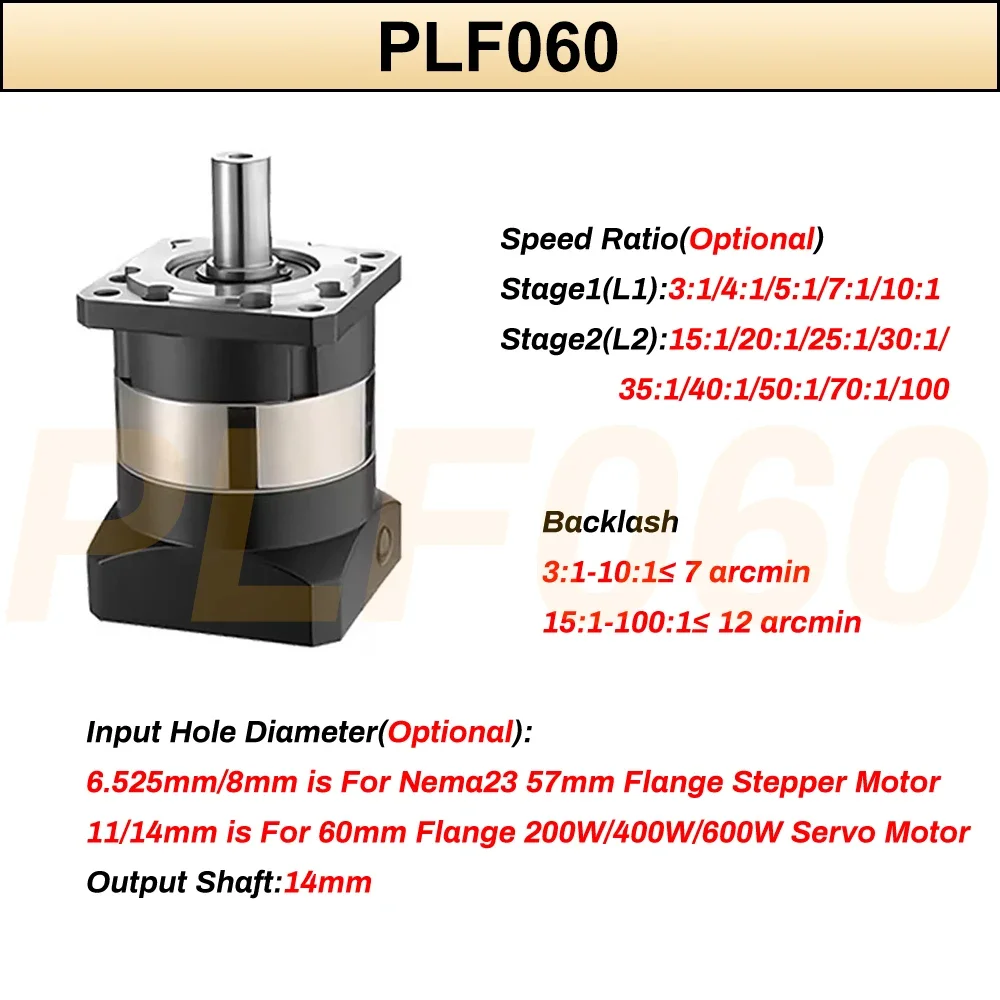 6.35/8/11/14Mm Input Planetary - Planetary Gearbox Reducer Nema 23 34 ulasan dan harga
