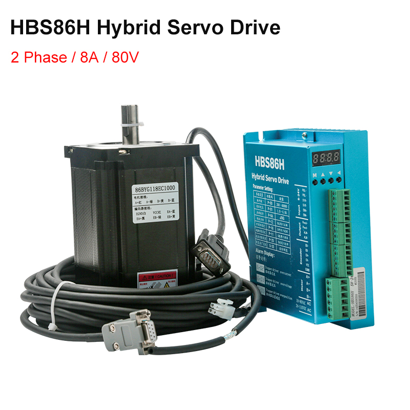 HBS860H Hybrid Servo Driver AC - Hybrid Servo Driver Nema 34 8.5Nm ulasan dan harga