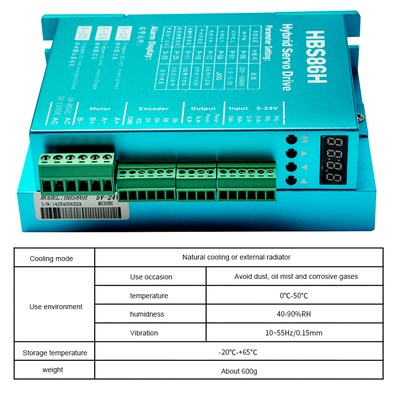 HBS860H Hybrid Servo Driver AC - Hybrid Servo Driver Nema 34 8.5Nm ulasan dan harga