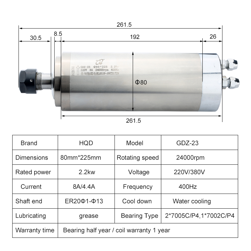 2.2kw Water-Cooled Spindle Kit - 2.2Kw Water Cooled Spindle Kit Vfd ulasan dan harga