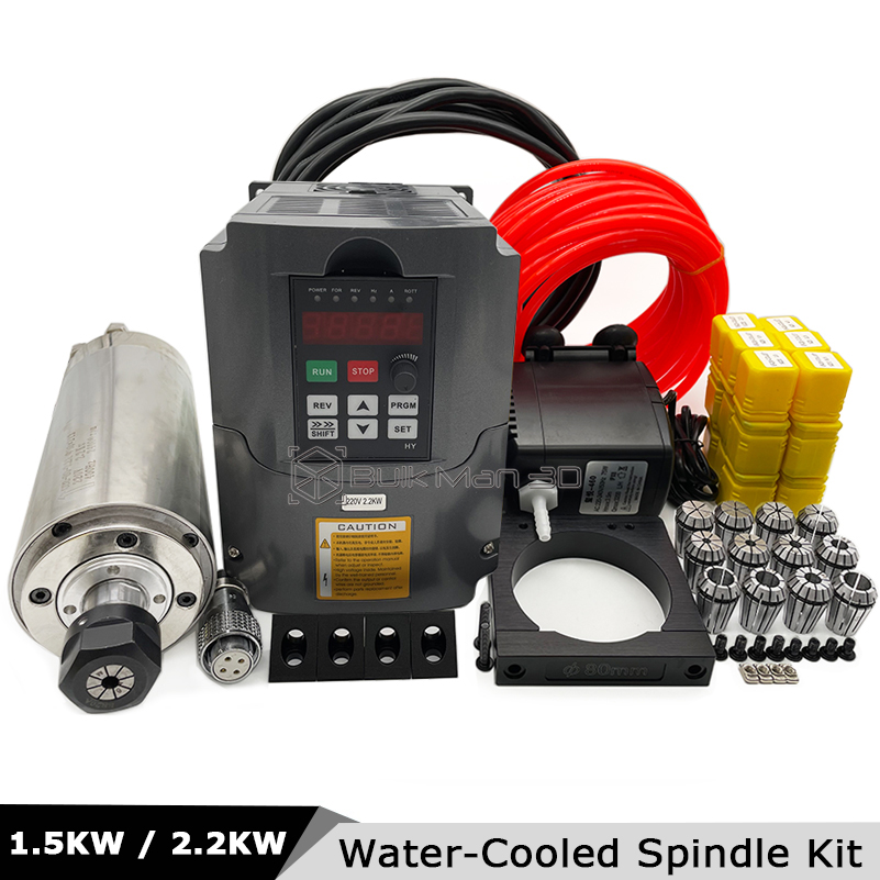 2.2KW/1.5KW 400Hz 24000RPM Wat - 2.2Kw Water Cooled Spindle Kit Vfd ulasan dan harga