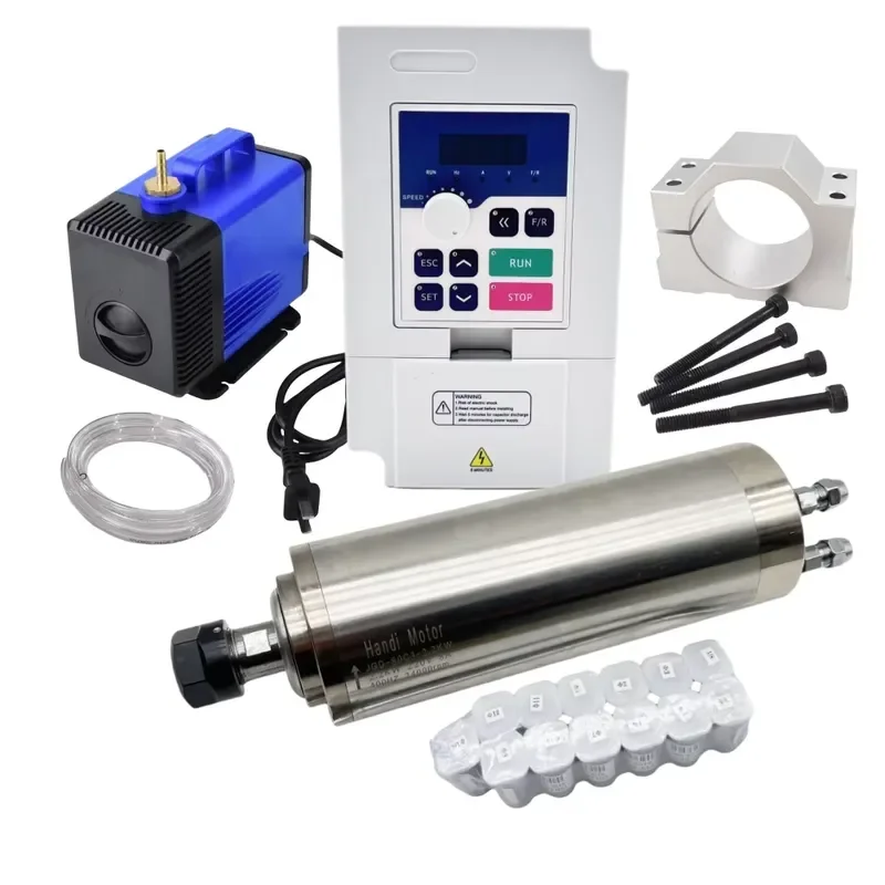 80MM 2.2KW ER20 Water Cooled C - 2.2Kw Water Cooled Spindle Kit Vfd ulasan dan harga