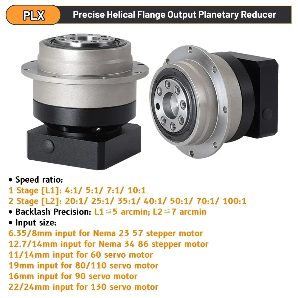 Circular Flange Helical Gear P - Planetary Gearbox Reducer Nema 23 34 ulasan dan harga