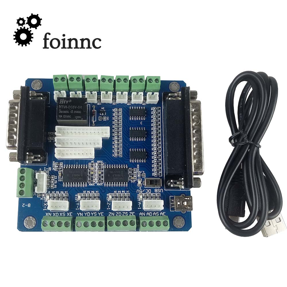 Mach3 5 Axis CNC Breakout Cont - 5 Axis Cnc Breakout Board Interface Mach3 ulasan dan harga