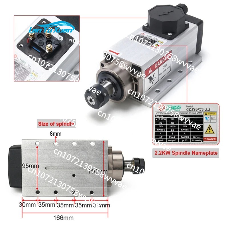 1.5KW 110V CNC Air-Cooled Spin - Air Cooled 1.5Kw Spindle Motor Inverter 110V ulasan dan harga