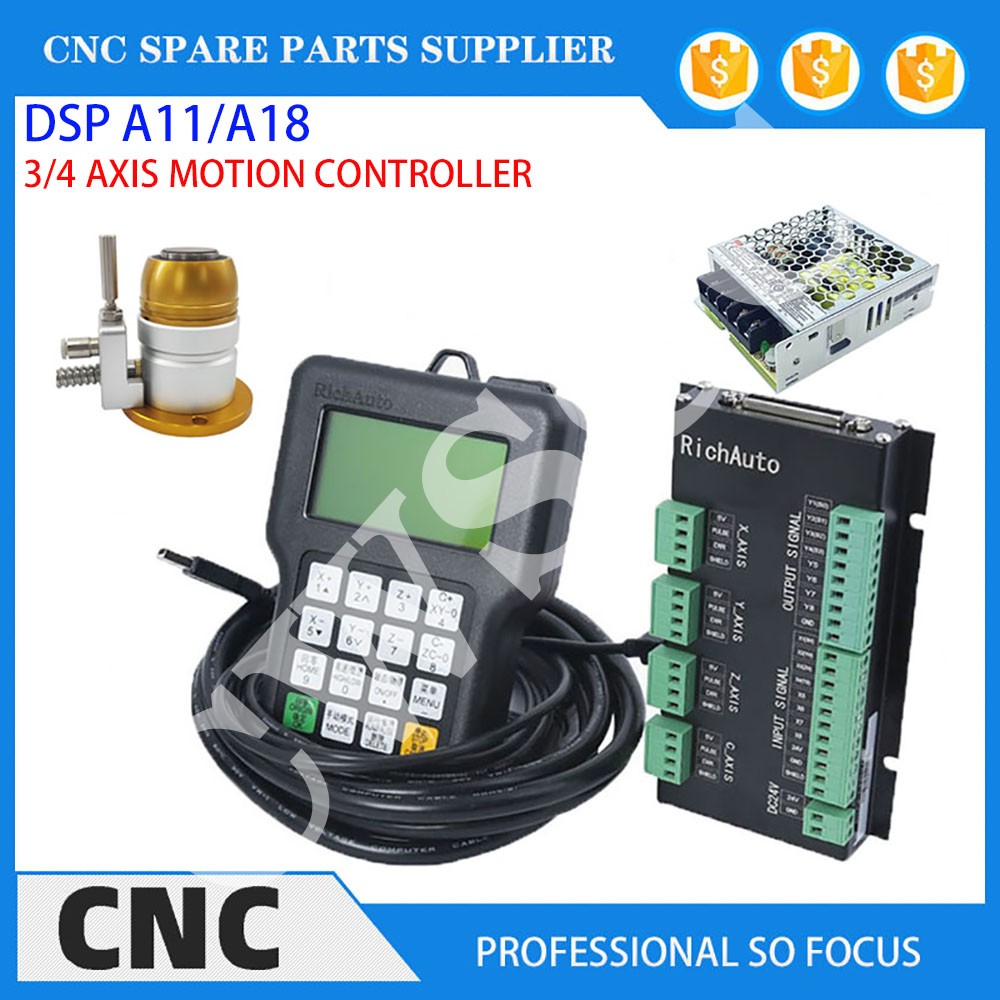 3-axis 4-axis CNC machine tool - Richauto A11 Dsp Controller 3 Axis ulasan dan harga