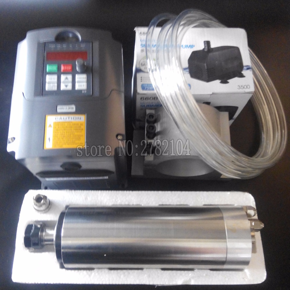 Water Cooled Spindle Kit 2.2KW - 2.2Kw Water Cooled Spindle Kit Vfd ulasan dan harga