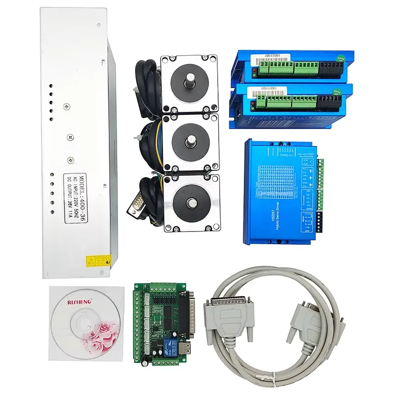 3 Axis 2N.m Nema23 CNC Kit Ser - Nema 23 Closed Loop Stepper Motor Driver Kit ulasan dan harga