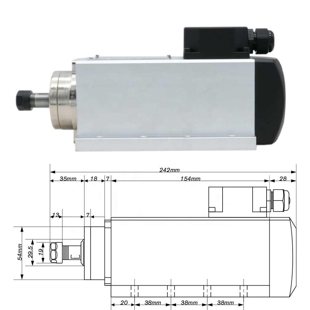 1.5kw Flash air Cooled Spindle - Air Cooled 1.5Kw Spindle Motor Inverter 110V ulasan dan harga