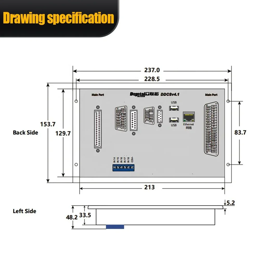 2026 HLTNC Newest DDCS V4.1 CN - Ddcs V4.1 4 Axis Cnc Offline Controller ulasan dan harga