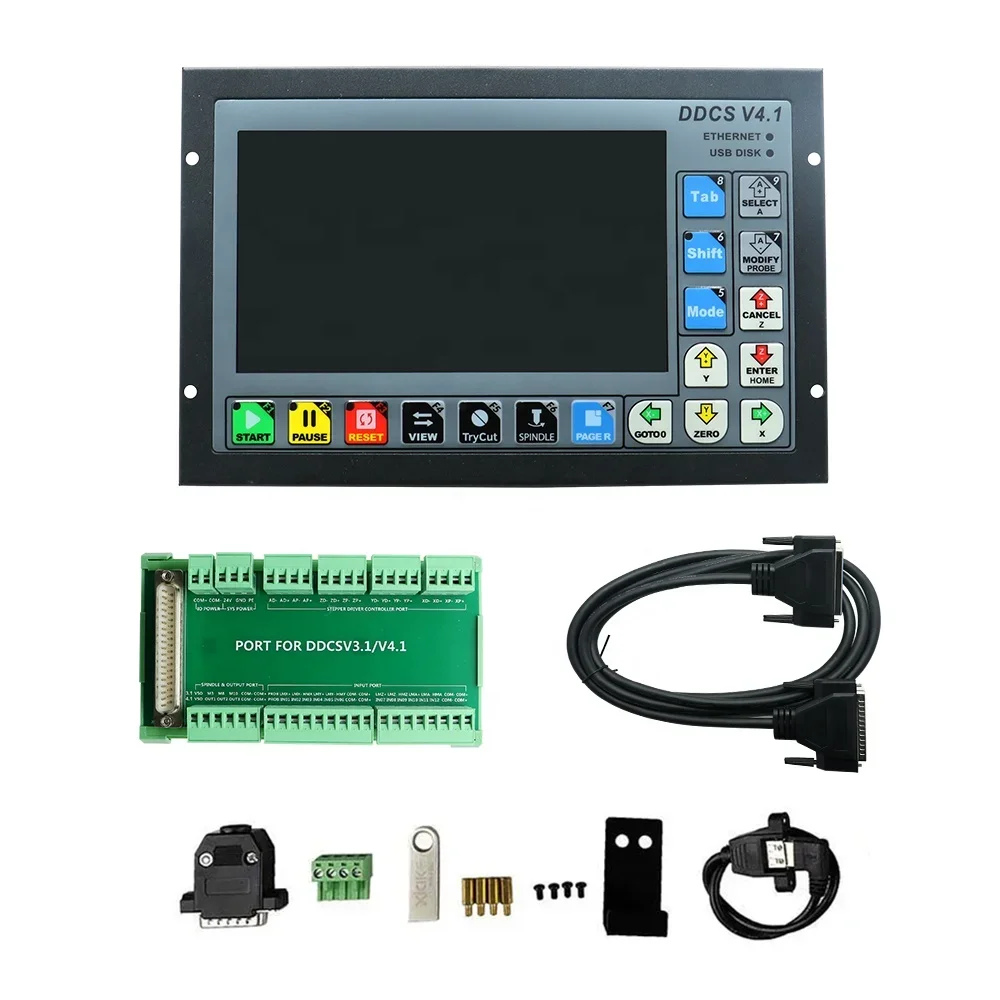 2026 HLTNC Newest DDCS V4.1 CN - Ddcs V4.1 4 Axis Cnc Offline Controller ulasan dan harga