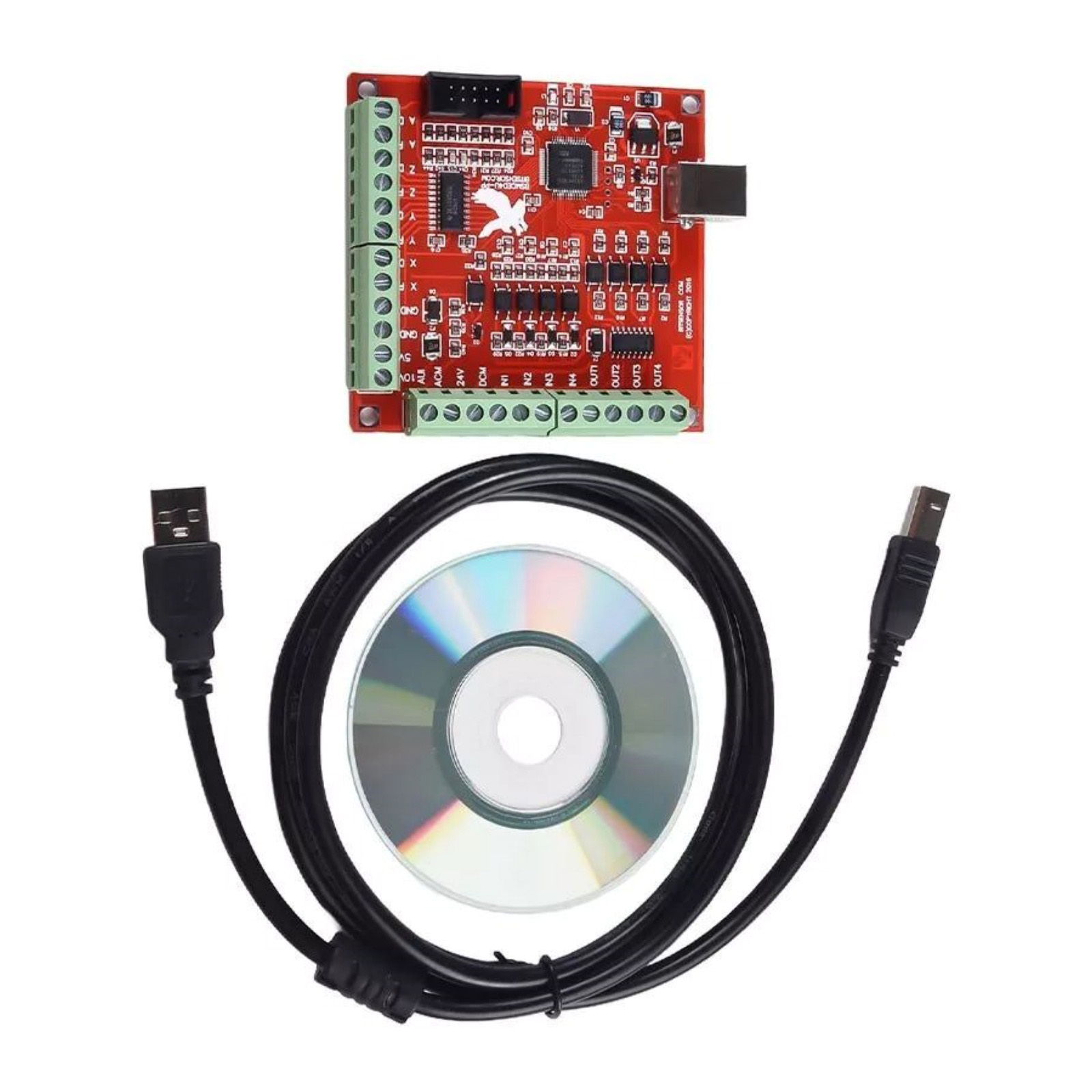 USB CNC 4-Axis Motion Control  - Mach3 Usb Cnc Controller 4 Axis 100Khz ulasan dan harga