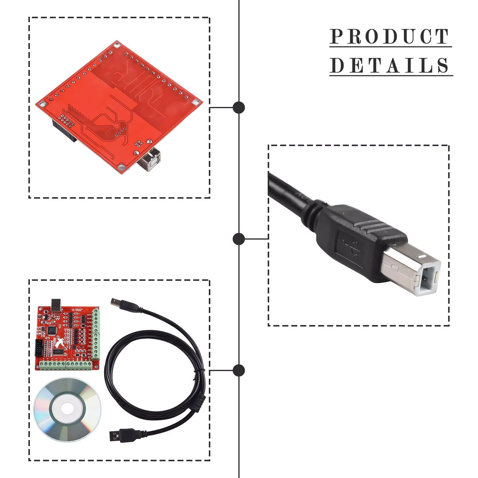 USB CNC 4-Axis Motion Control  - Mach3 Usb Cnc Controller 4 Axis 100Khz ulasan dan harga