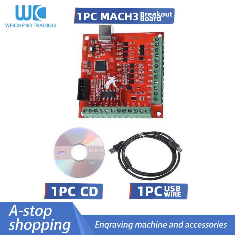 1Set 1PCS MACH3 Breakout Board - Mach3 Usb Cnc Controller 4 Axis 100Khz ulasan dan harga