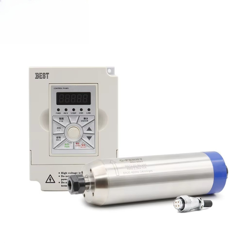 2.2kW Water-Cooled Spindle Mot - 2.2Kw Water Cooled Spindle Kit Vfd ulasan dan harga