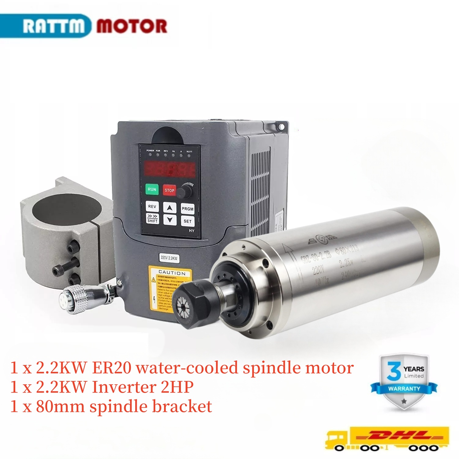 2.2KW 110V or 220V 8A GDZ-80-2 - 2.2Kw Water Cooled Spindle Kit Vfd ulasan dan harga