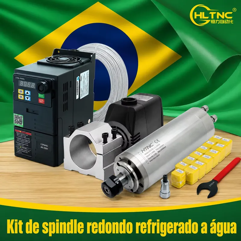 Brazil Shipped 2.2kw 220V 110V - 2.2Kw Water Cooled Spindle Kit Vfd ulasan dan harga