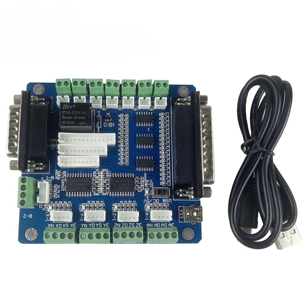 Mach3 5 Axis CNC Breakout Cont - 5 Axis Cnc Breakout Board Interface Mach3 ulasan dan harga
