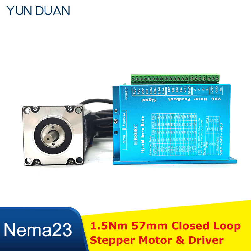 1.5Nm Closed Loop Stepper Moto - Nema 23 Closed Loop Stepper Motor Driver Kit ulasan dan harga