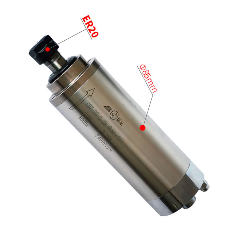 2.2KW 3.0KW 4.5KW CNC Spindle  - Er20 Collet Chuck Spindle Motor 220V ulasan dan harga