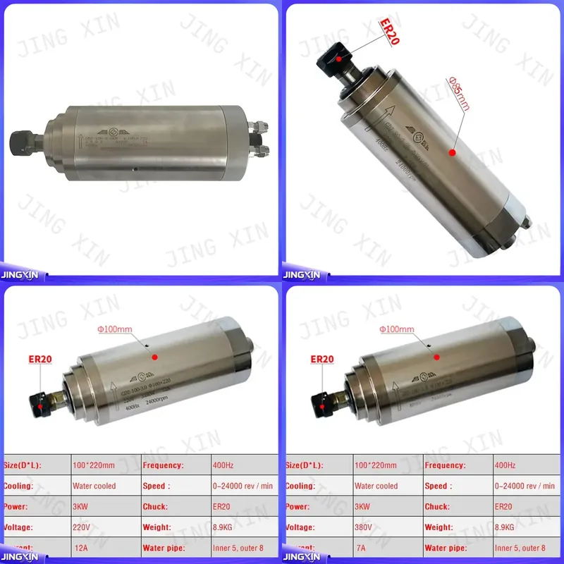 custom for CNC Spindle Motor 2 - Er20 Collet Chuck Spindle Motor 220V ulasan dan harga